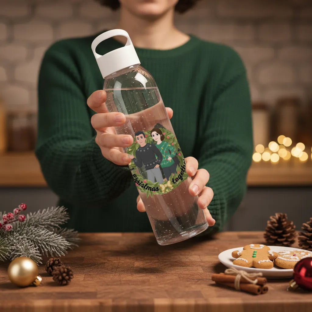 Weihnachten zusammen Wasserflasche 650 ml