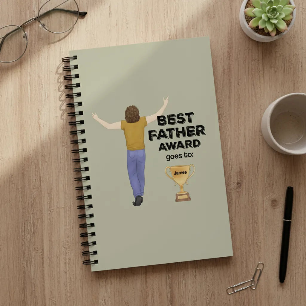 Bester Vater Auszeichnung Spiralnotizbuch