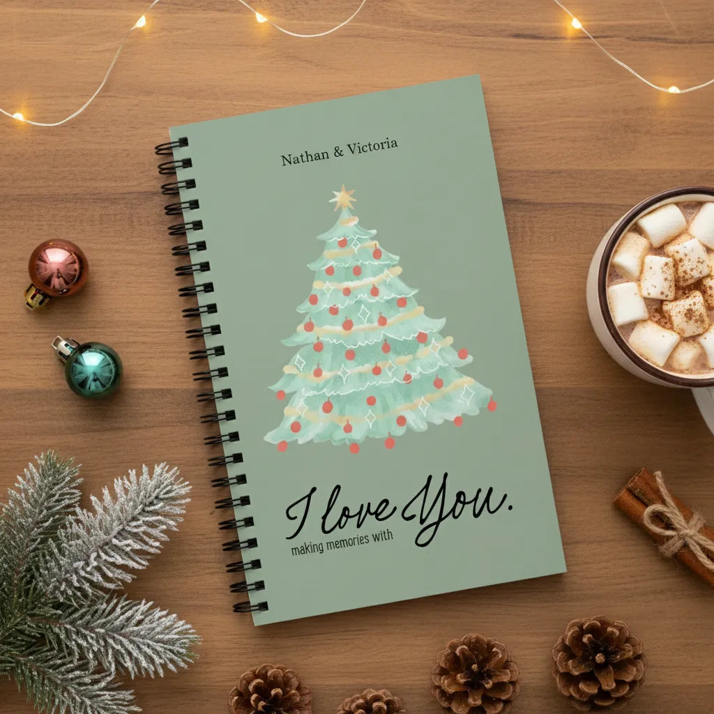 Frohe Weihnachten Spiralnotizbuch