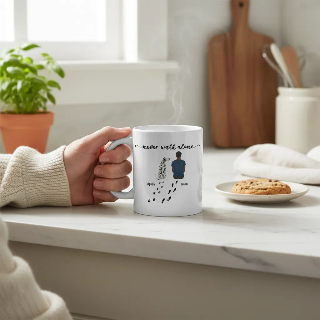 Gehe niemals allein Keramiktasse