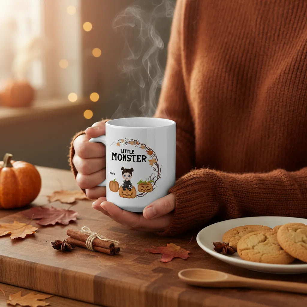 Kleines Monster Halloween Keramiktasse