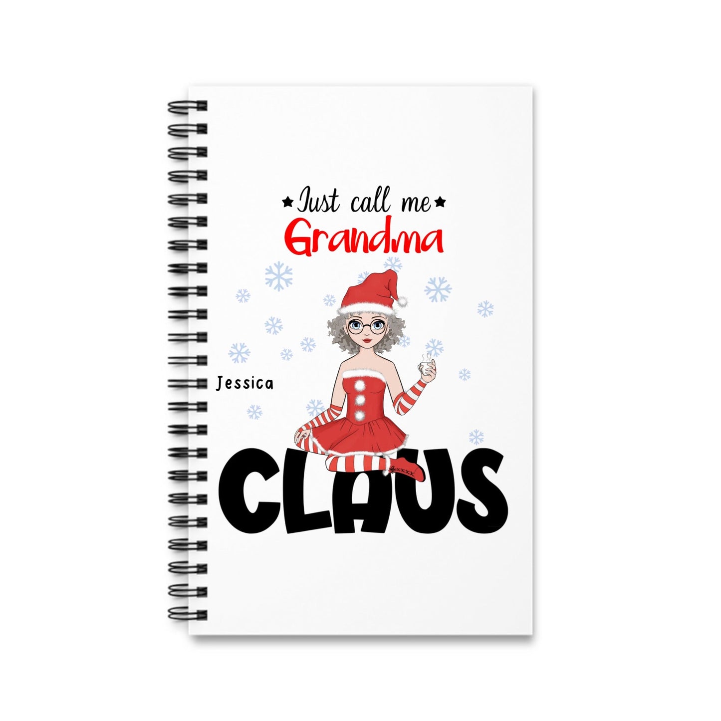 Nenn mich Oma Klaus Weihnacht Spiralnotizbuch