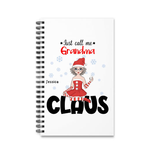 Nenn mich Oma Klaus Weihnacht Spiralnotizbuch