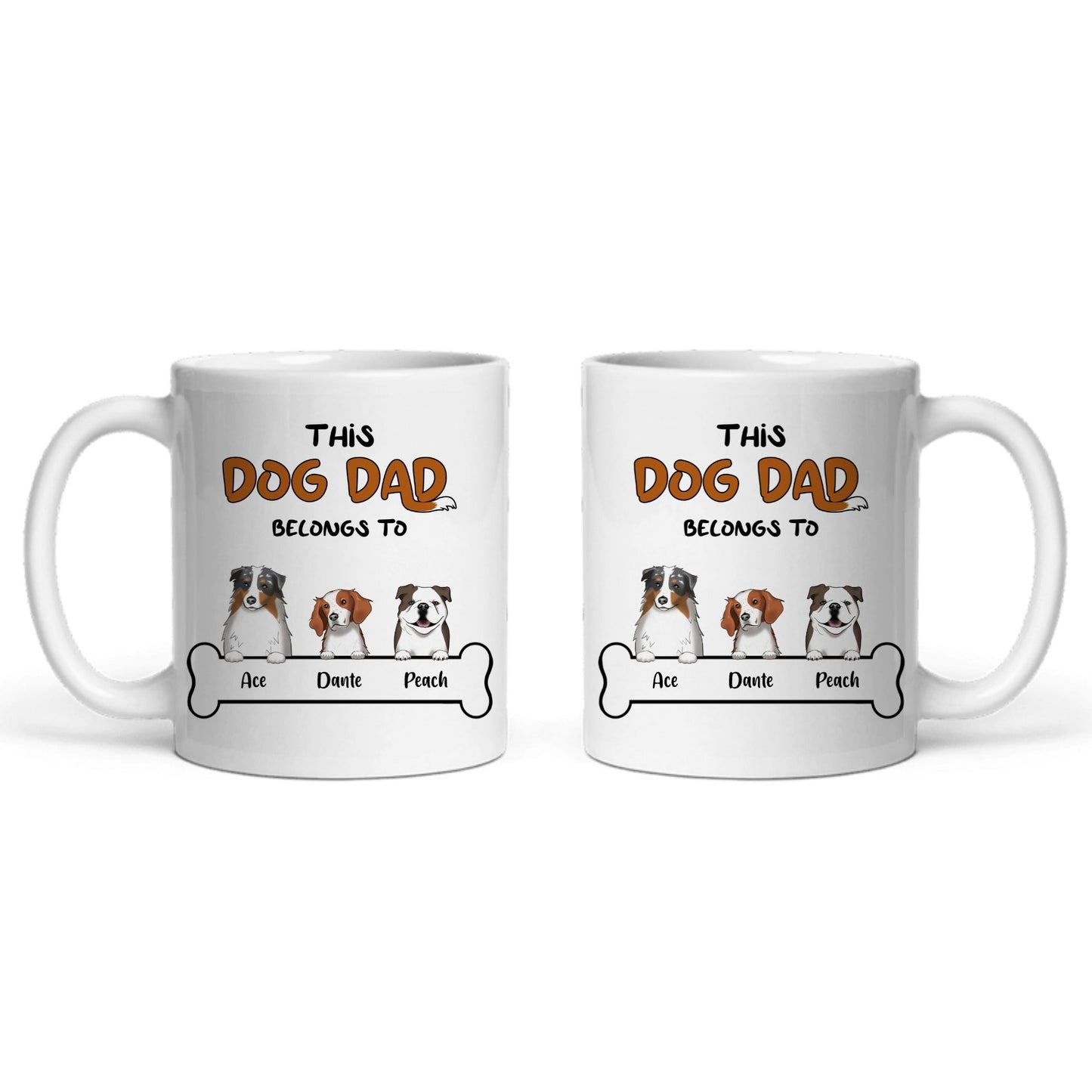 Dieser Hundepapa gehört zu Keramiktasse