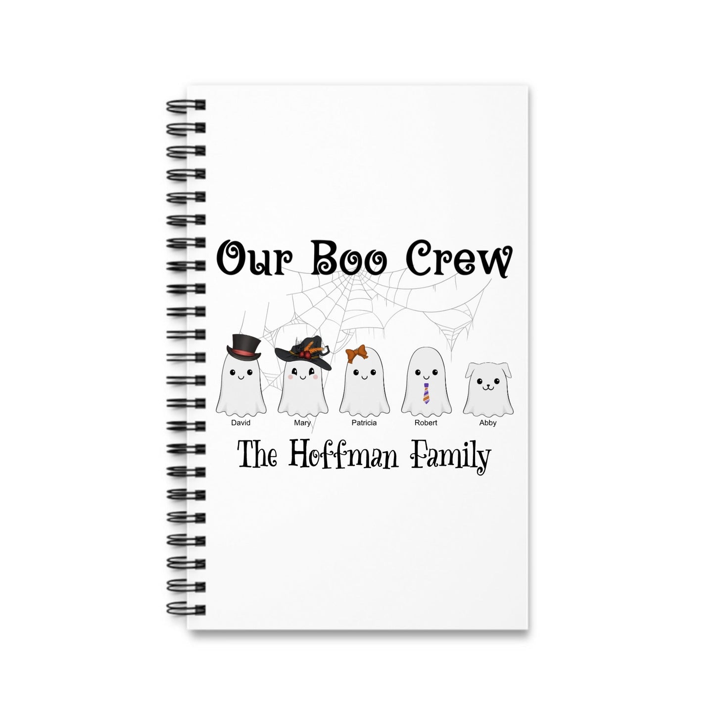Unsere Boo Crew Halloween Spiralnotizbuch