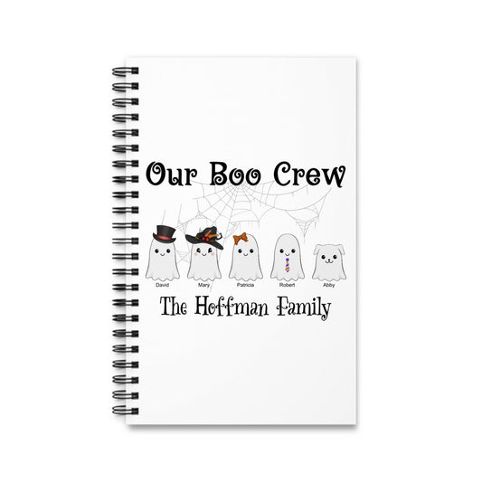 Unsere Boo Crew Halloween Spiralnotizbuch