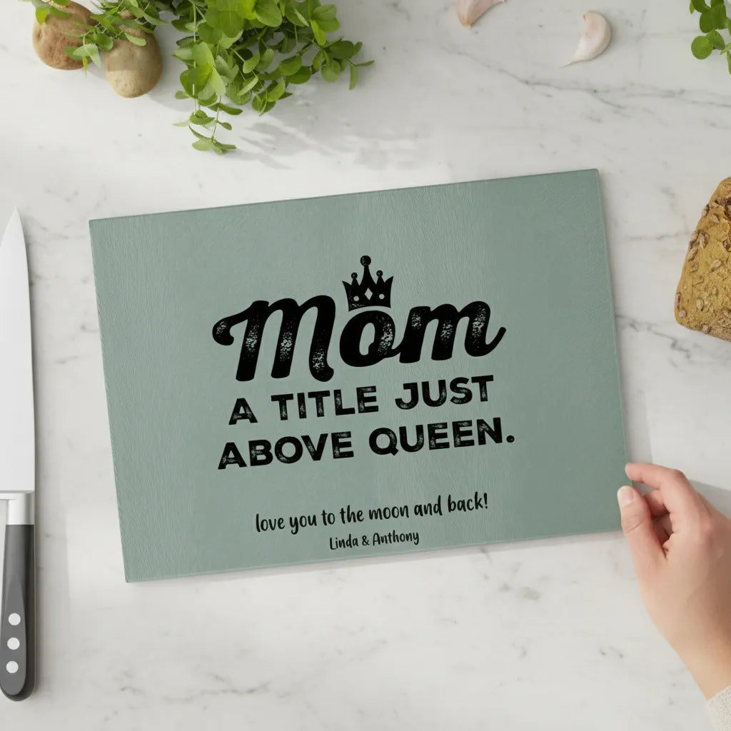 Mama, ein Titel über Königin Glasschneidebrett