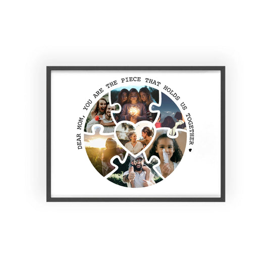 Muttertags Bild Upload Poster mit Holzrahmen