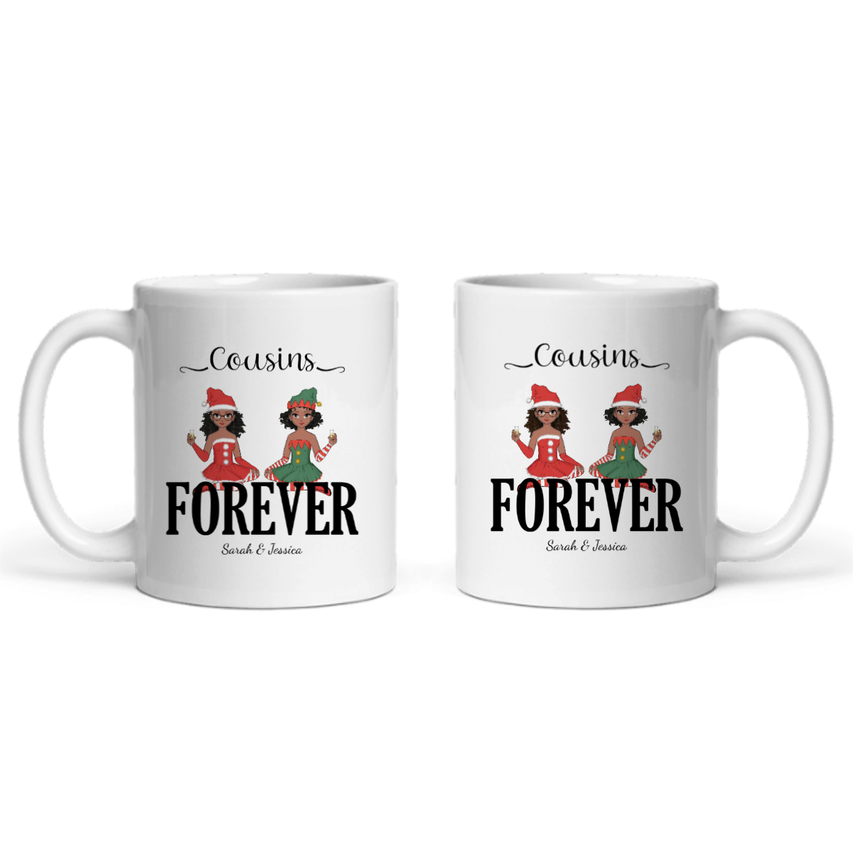 Freunde für immer Weihnacht Keramiktasse