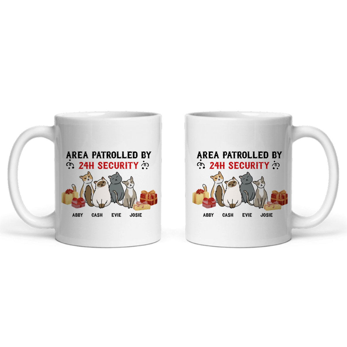 Gebiet überwacht Weihnacht Keramiktasse
