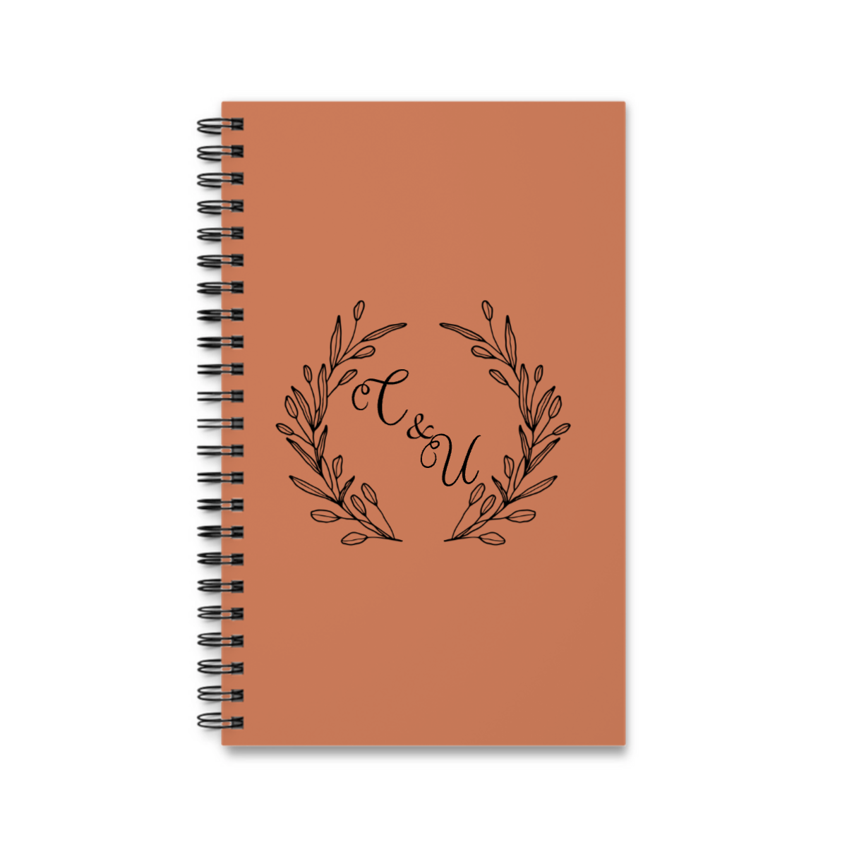 Initialen Spiralnotizbuch