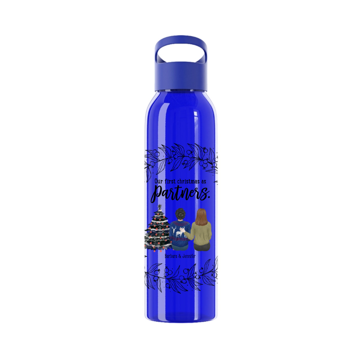 Unser erstes Weihnachten als Partner Wasserflasche 650ml