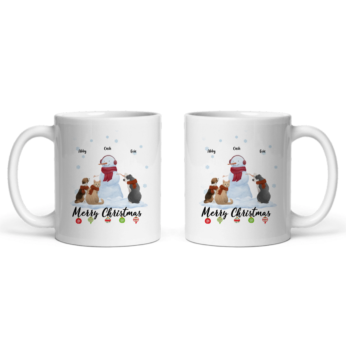 Frohe Haustier Weihnachten Keramiktasse