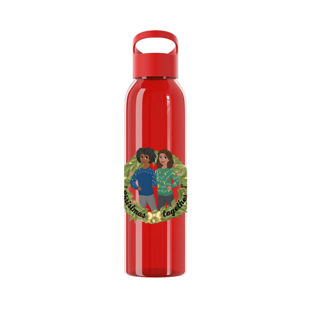 Weihnachten zusammen Wasserflasche 650 ml