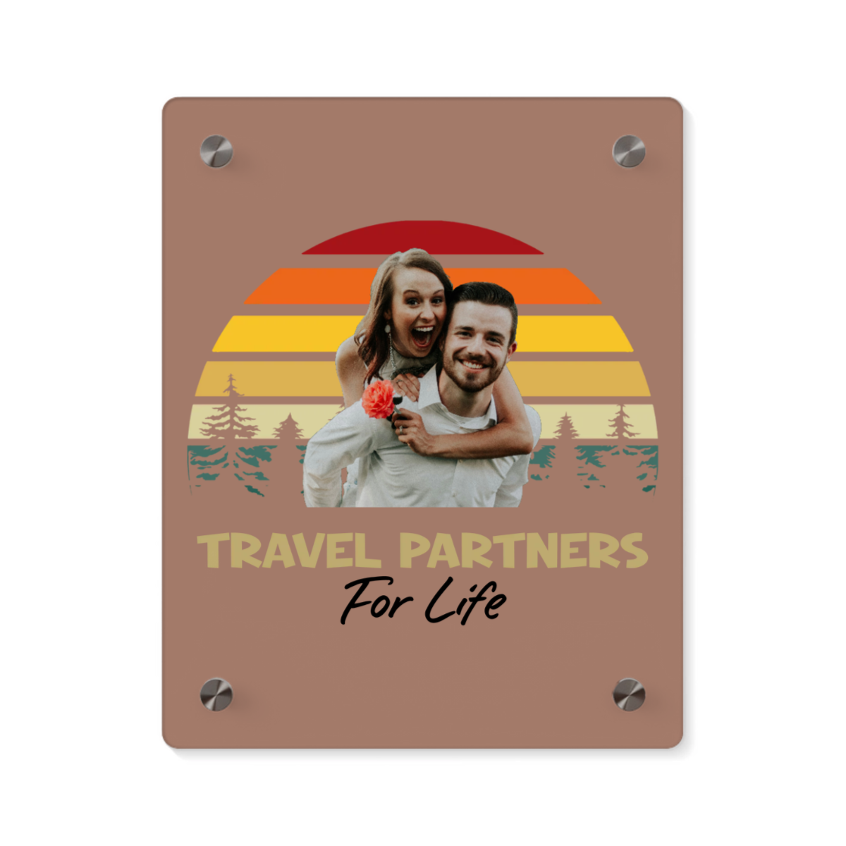 Reisepartner fürs Leben Acryl Wandkunst Panel