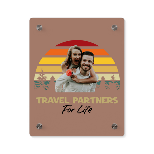 Reisepartner fürs Leben Acryl Wandkunst Panel