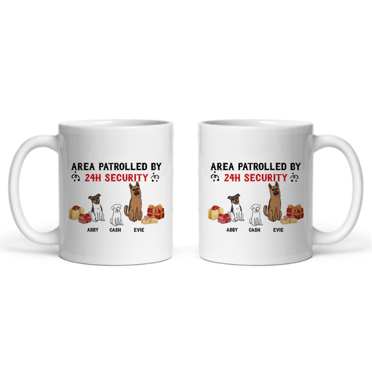 Gebiet überwacht Weihnacht Keramiktasse
