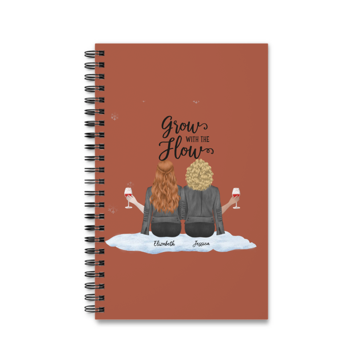 Besties Forever Weihnacht Spiralnotizbuch