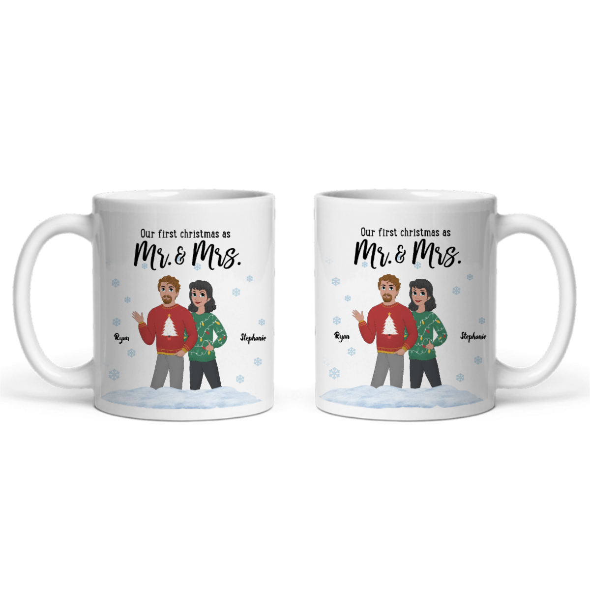 Unser erstes Weihnachten als Ms and Mrs Keramiktasse