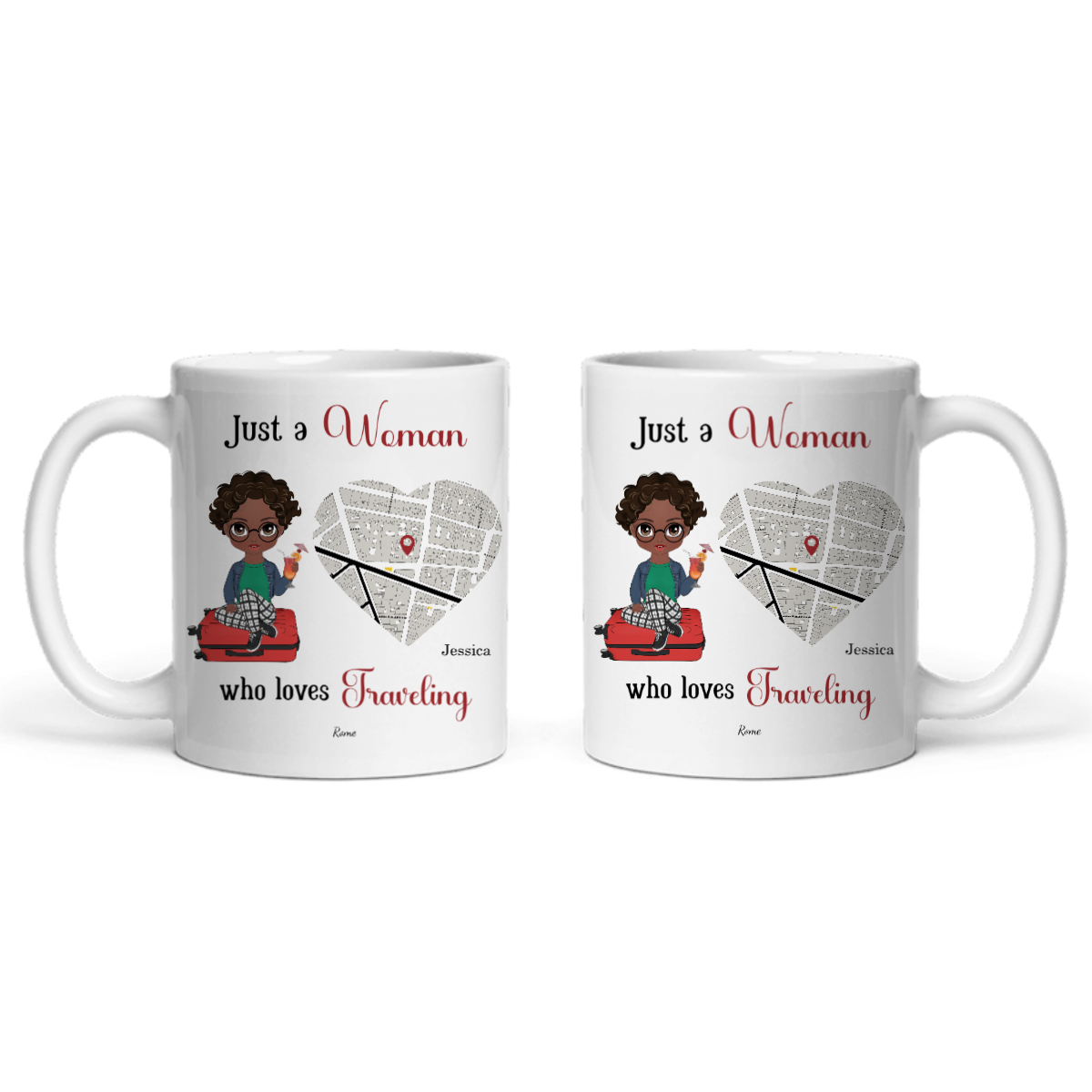Nur ein Mädchen, das Reisen liebt Keramiktasse