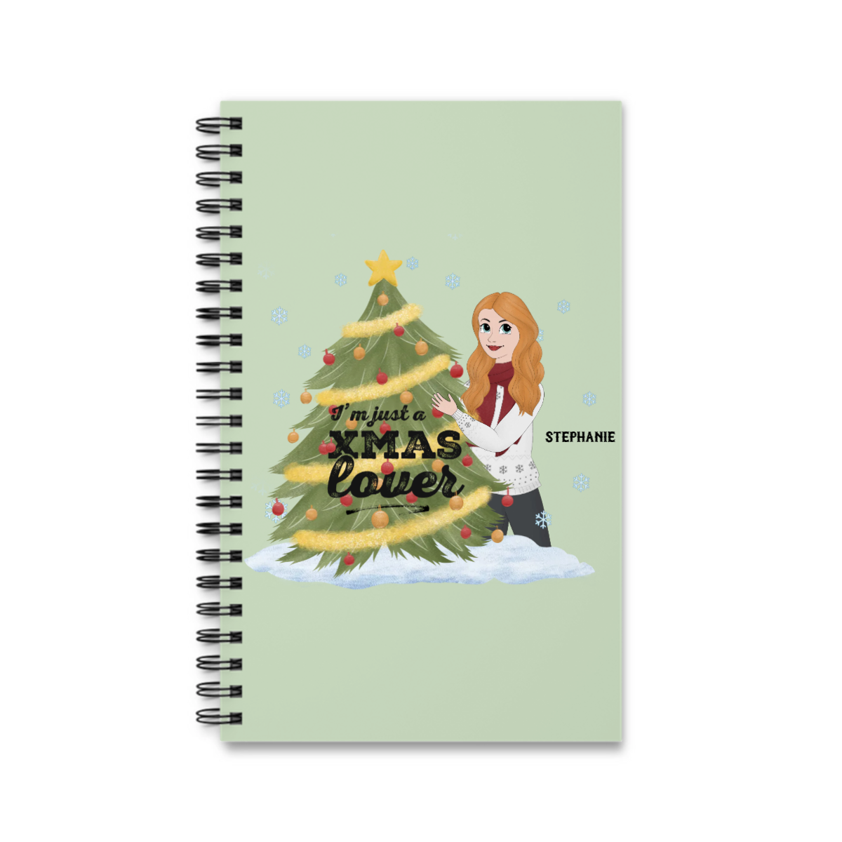 Christmas lover Spiralnotizbuch