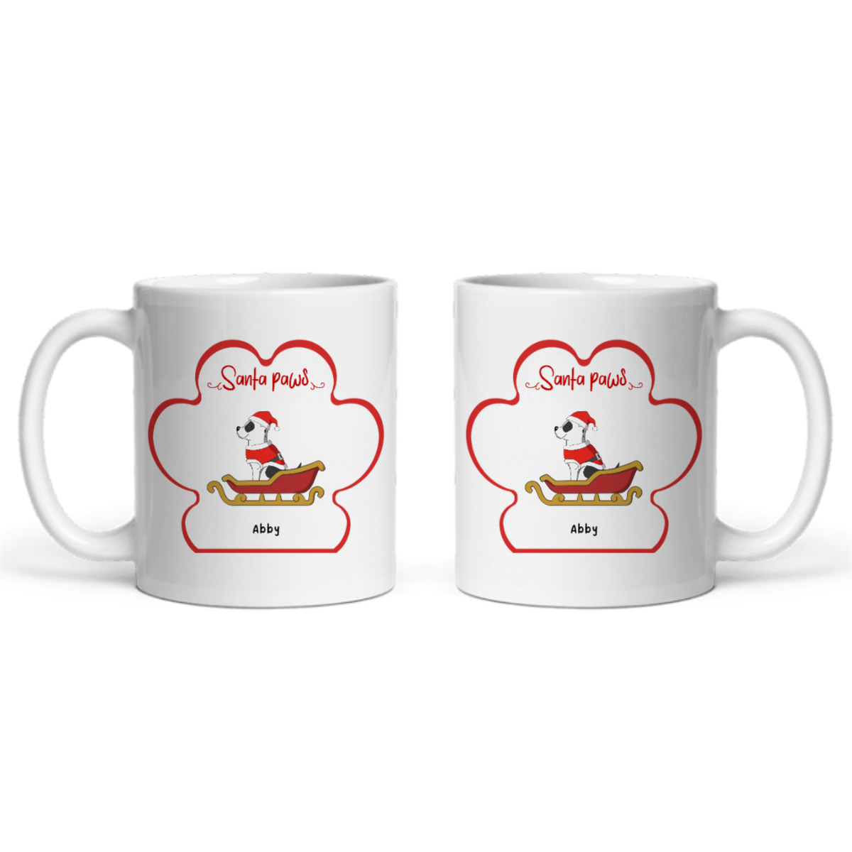 Weihnachtspfoten Keramiktasse