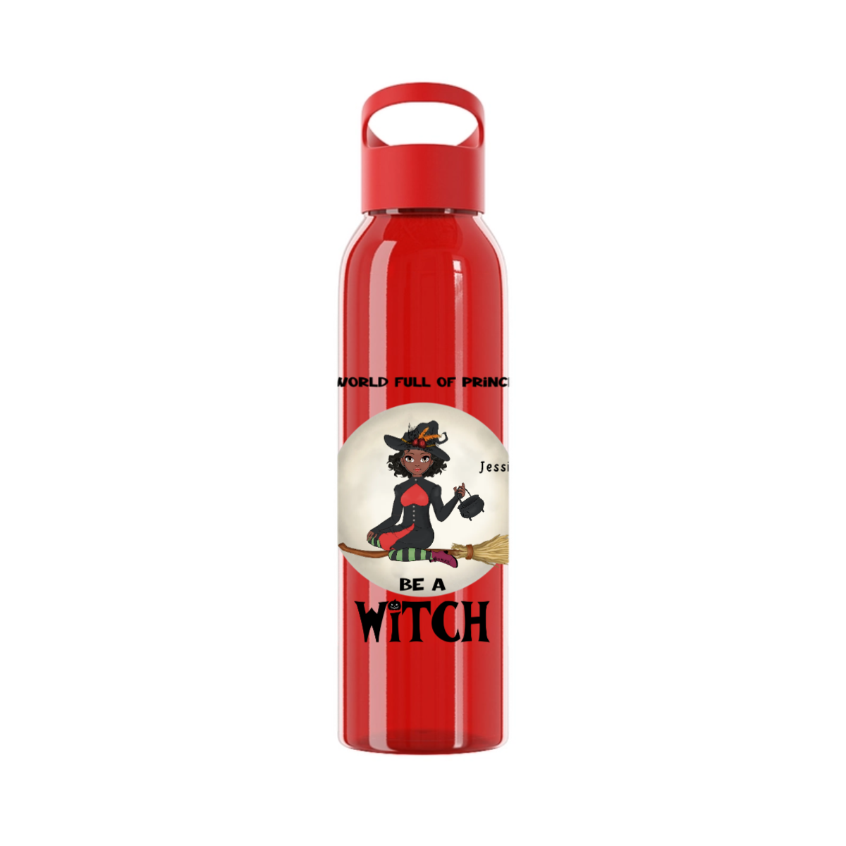 Sei eine Hexe Halloween Wasserflasche 650 ml