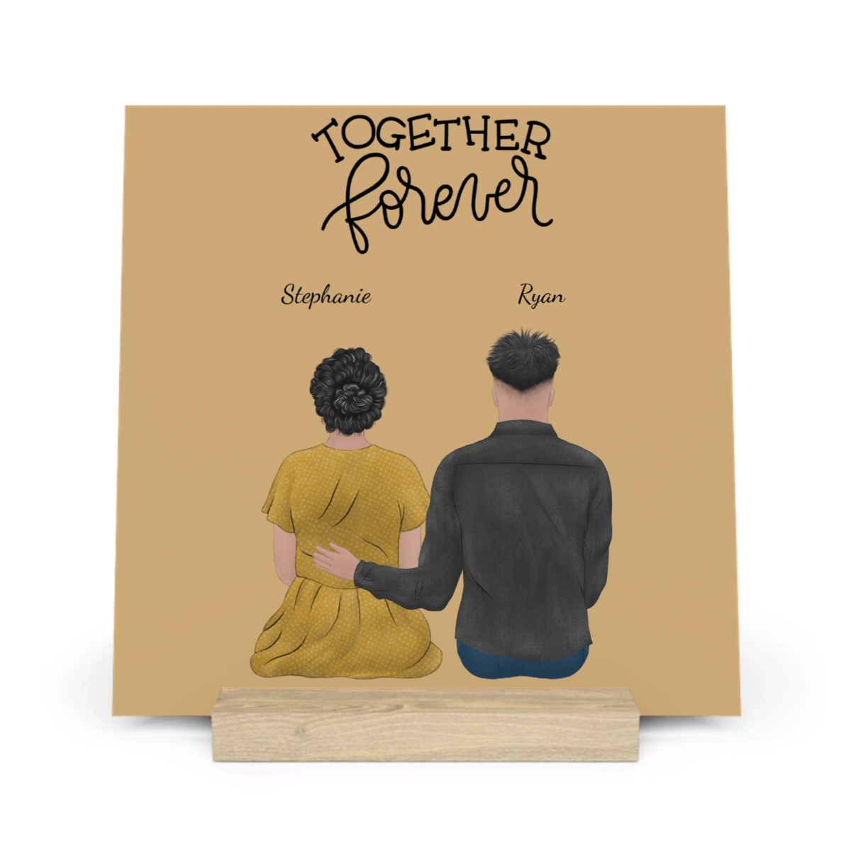 Liebe liegt in der Luft Galerietafel mit Ständer