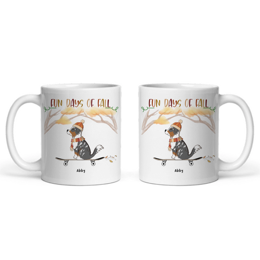 Lustige Herbsttage Keramiktasse