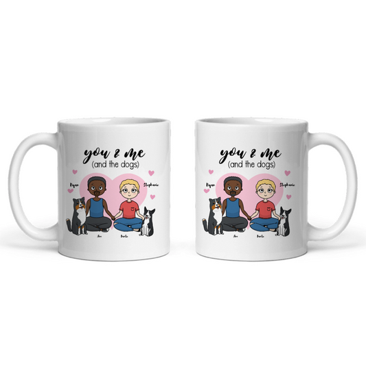 Du, ich und die Hunde Keramiktasse
