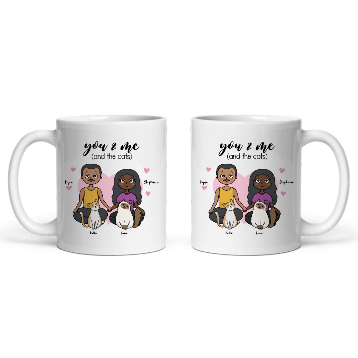 Du, ich und die Katzen Keramiktasse