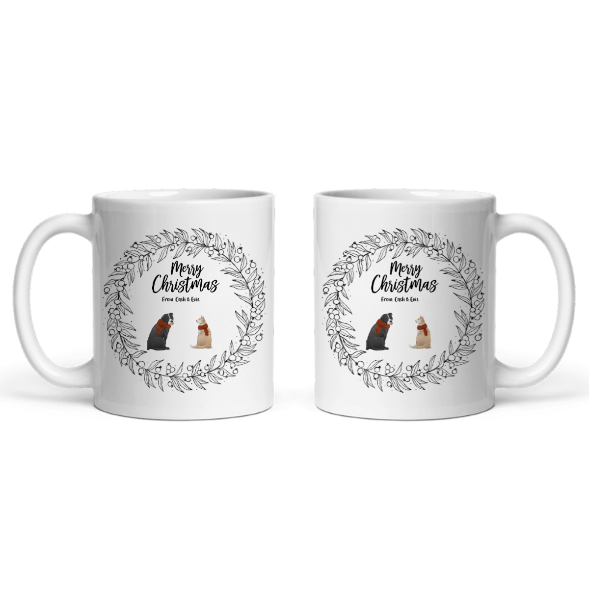Frohe Haustier Weihnachten Keramiktasse