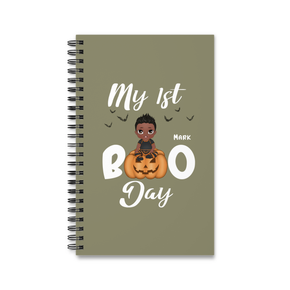 Mein erster Boo Tag Halloween Spiralnotizbuch