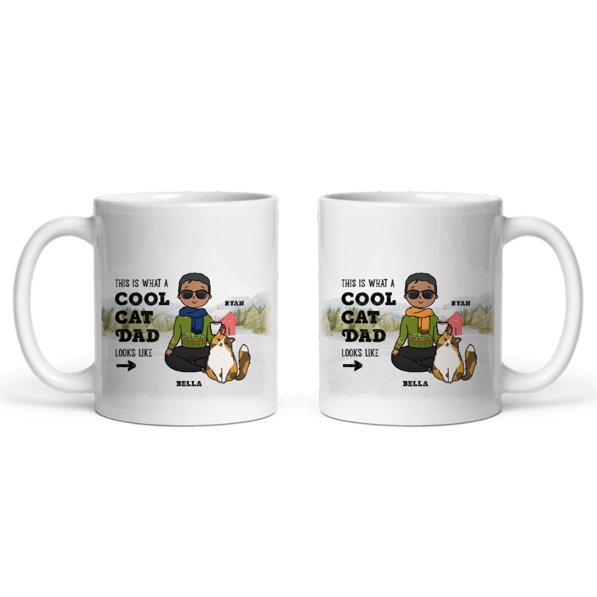 Cooler Haustierpapa Weihnacht Keramiktasse