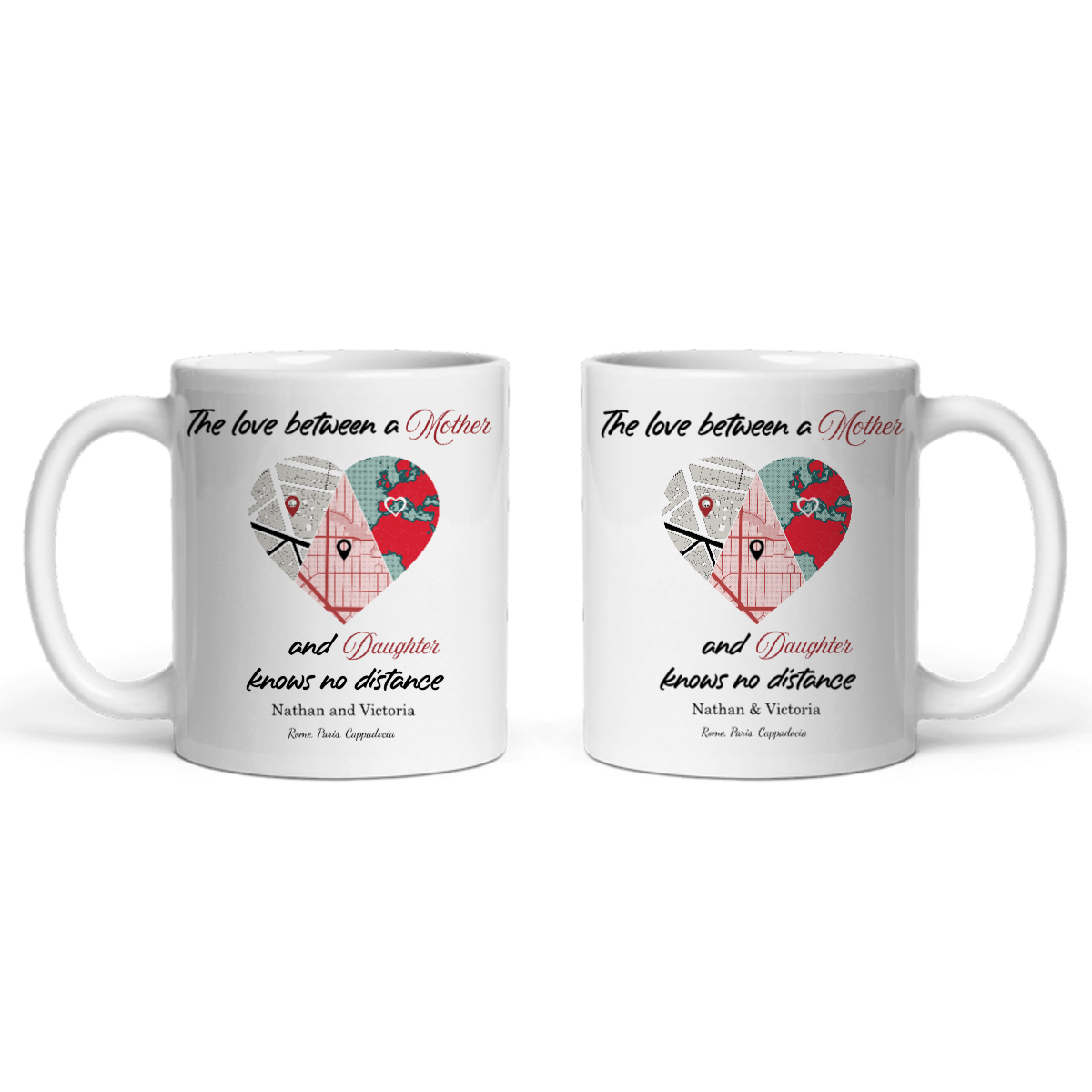 Die Liebe zwischen Keramiktasse
