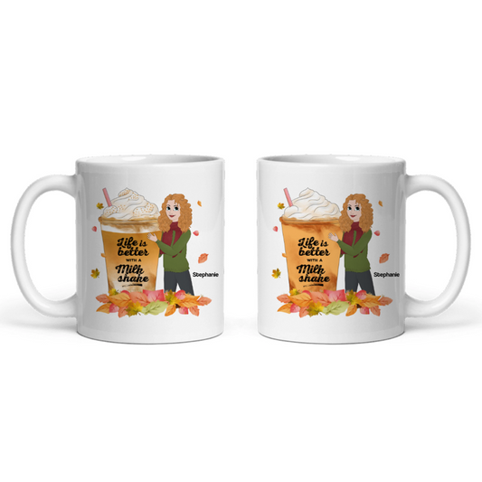 Das Leben ist besser mit einem Getränk Keramiktasse