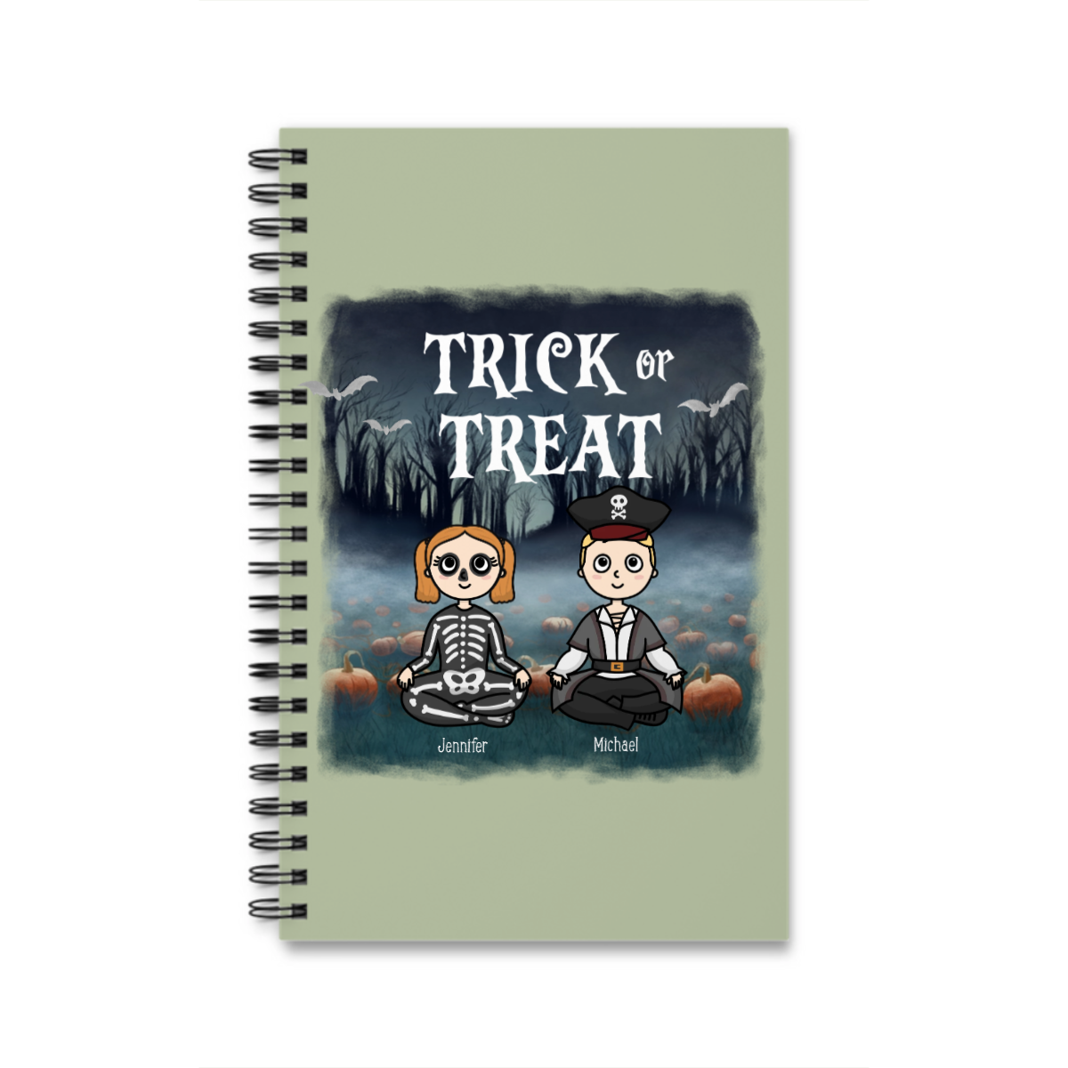 Süßes oder Saures Halloween Spiralnotizbuch