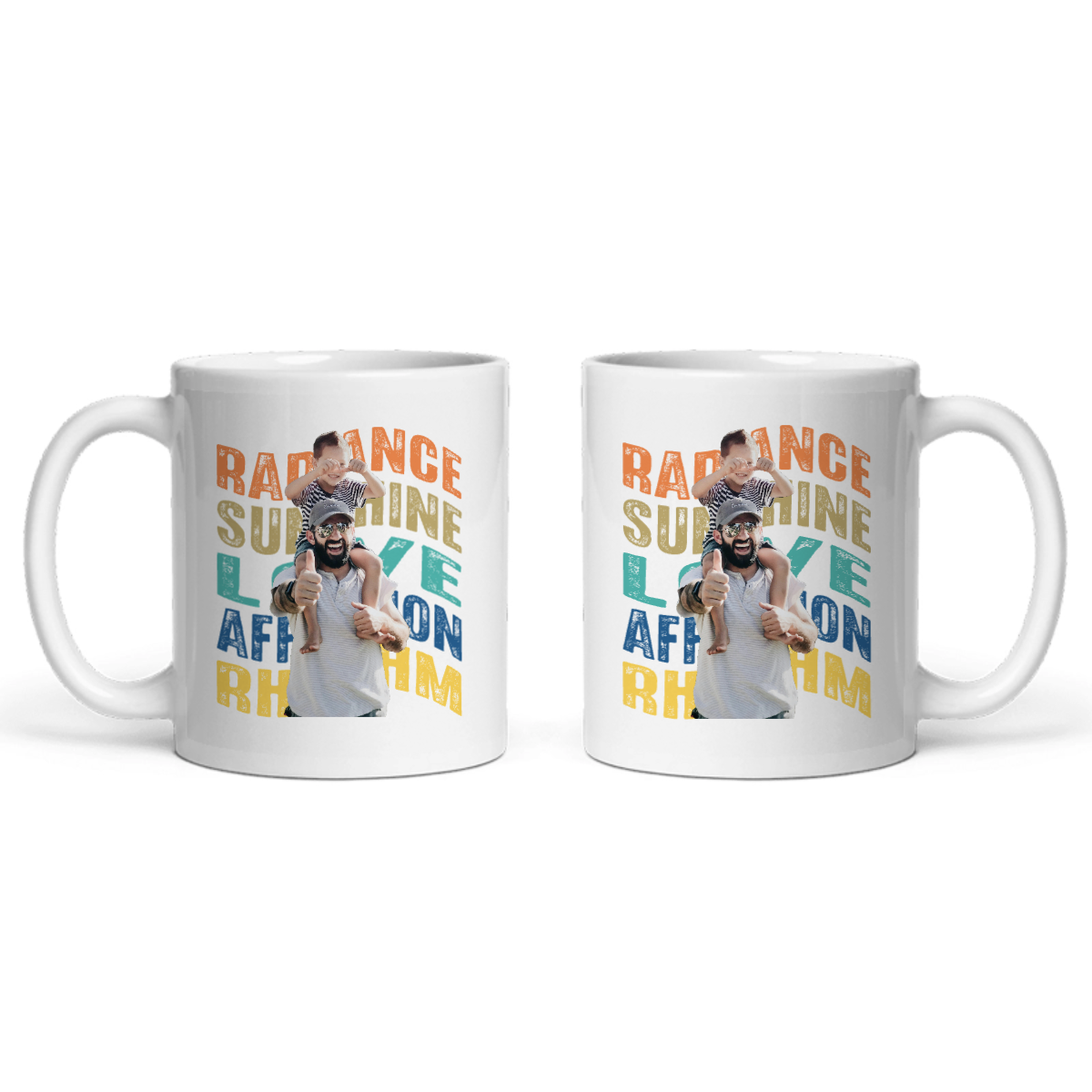 Gebogene Wörter Keramiktasse