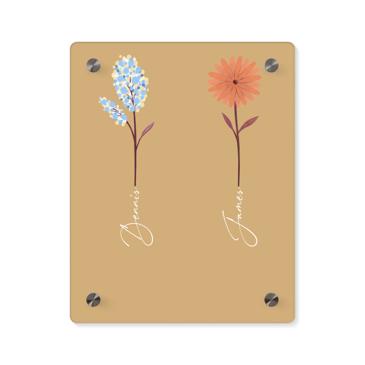 Unser Garten Acryl Wandkunst Panel