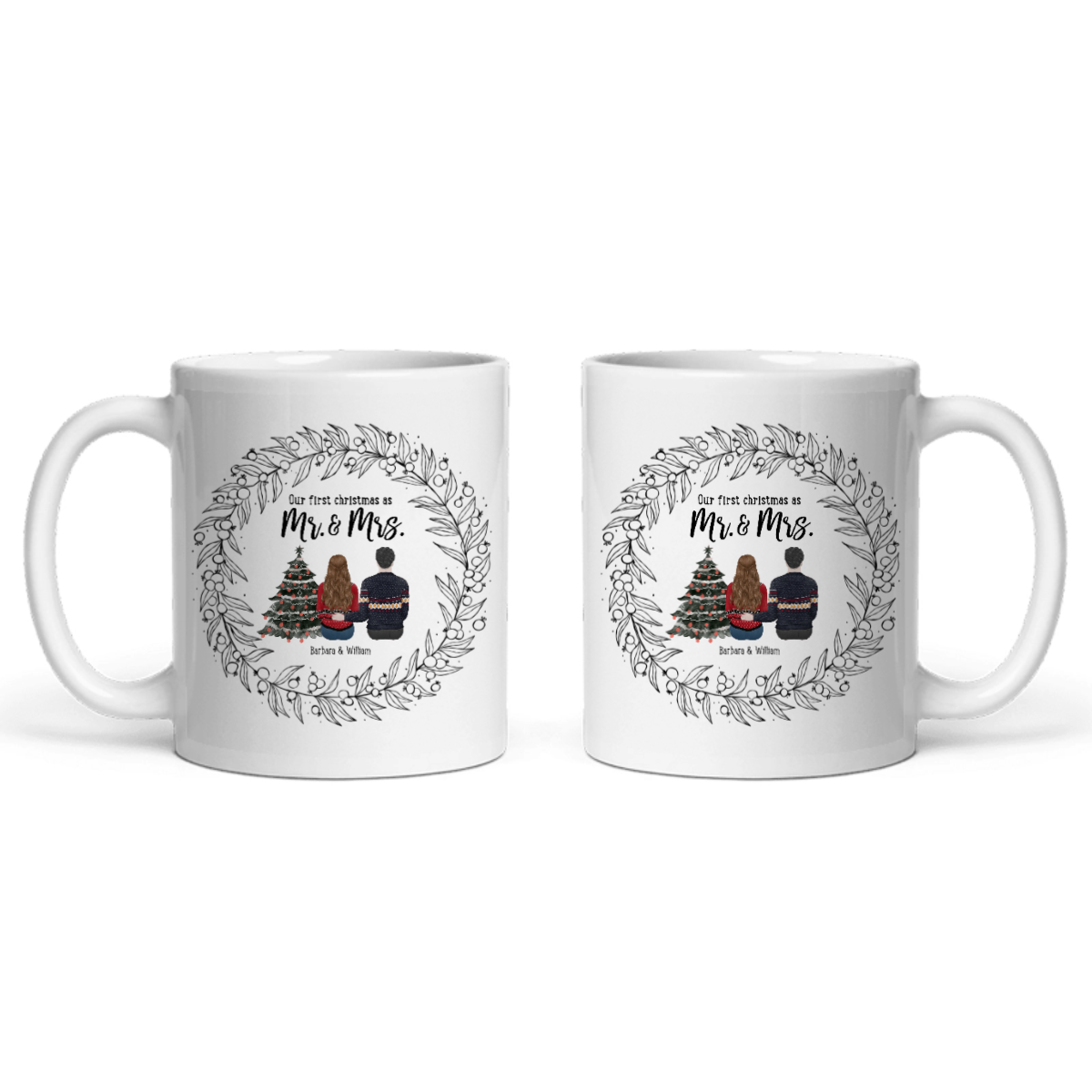 Unser erstes Weihnachten als Partner Keramiktasse