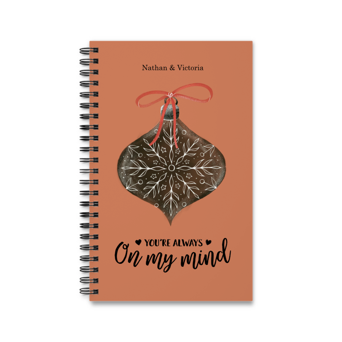 Frohe Weihnachten Spiralnotizbuch