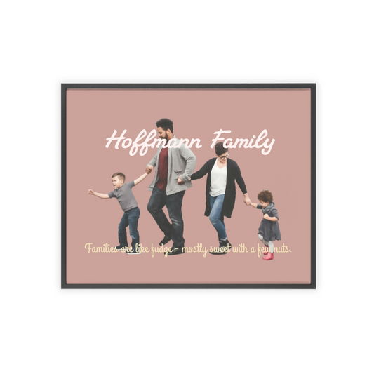 Bild Upload horizontales Poster mit Holzrahmen