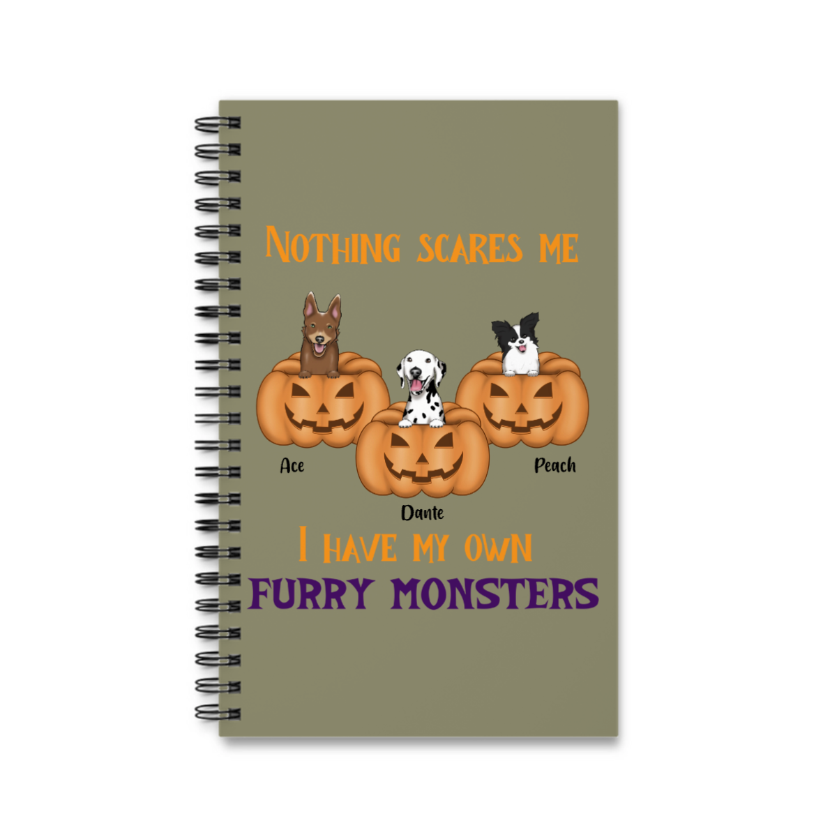Nichts macht mir Angst Halloween Spiralnotizbuch