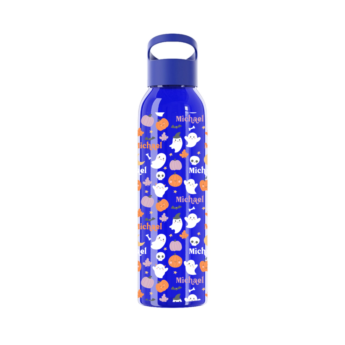 Namensmuster Halloween Wasserflasche 650 ml