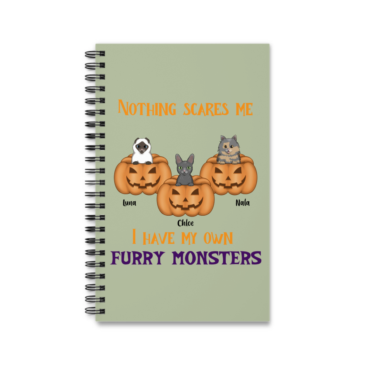 Nichts macht mir Angst Halloween Spiralnotizbuch