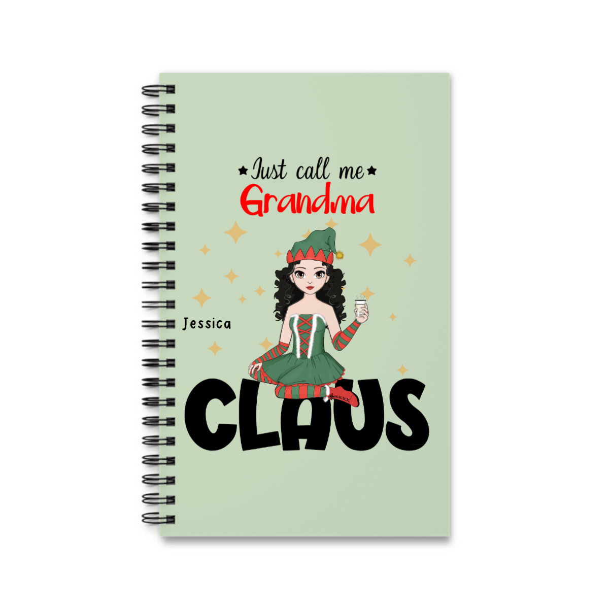 Nenn mich Oma Klaus Weihnacht Spiralnotizbuch