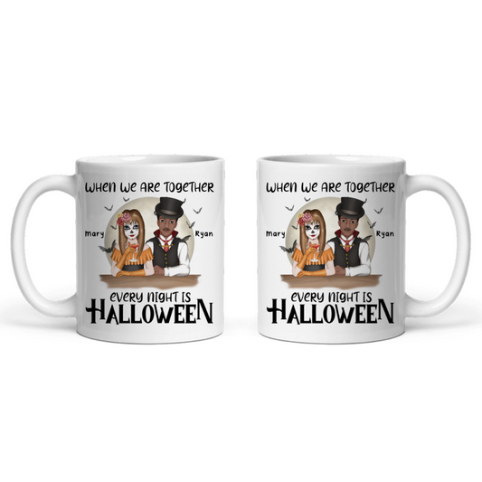 Jede Nacht ist Halloween Keramiktasse