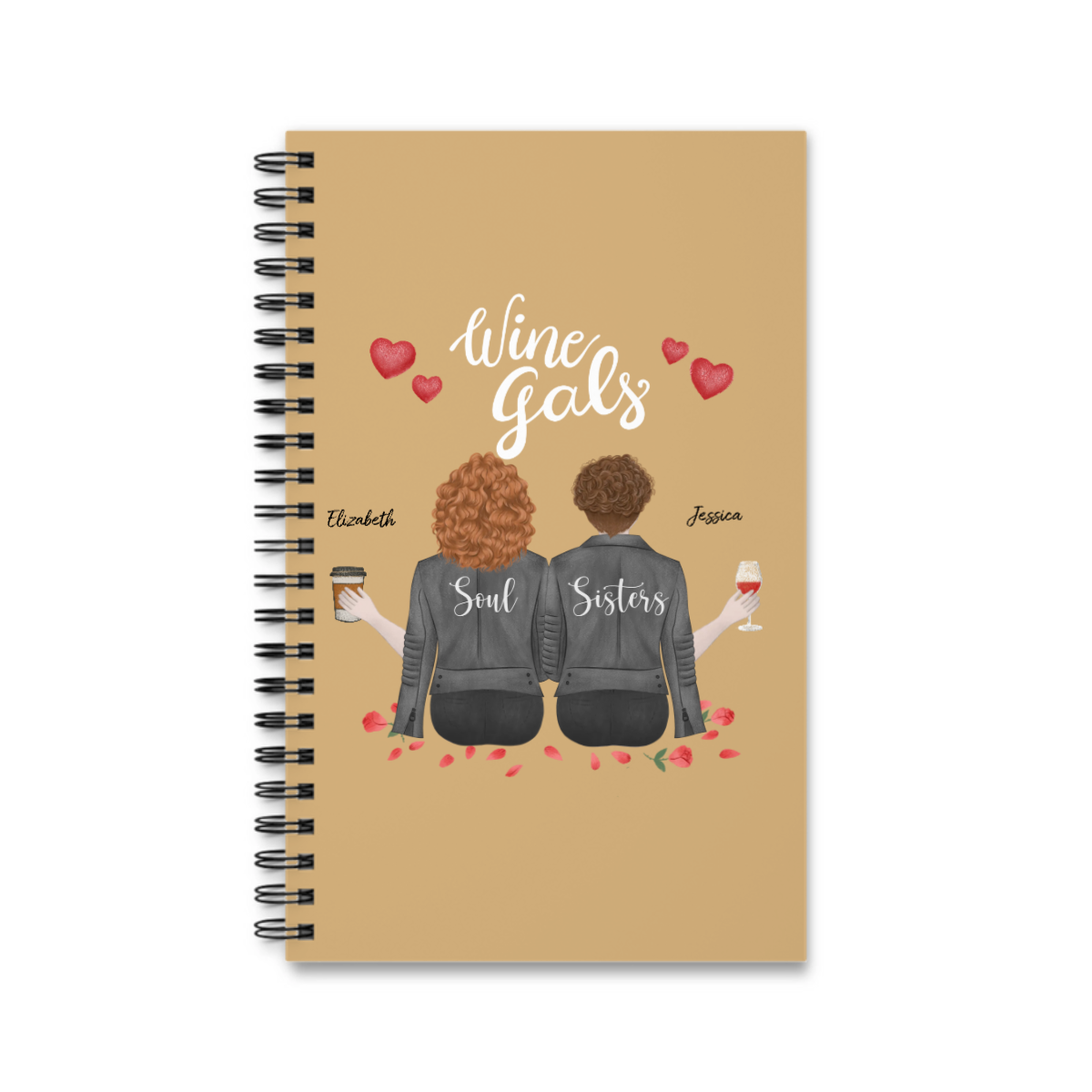 Wine Girls Spiralnotizbuch
