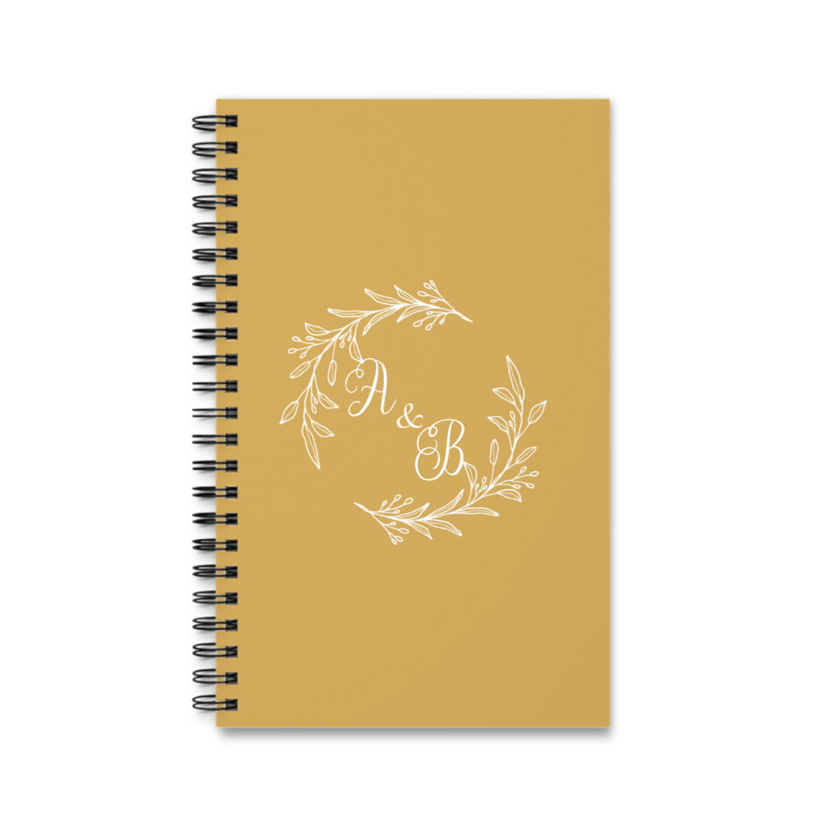 Initialen Spiralnotizbuch