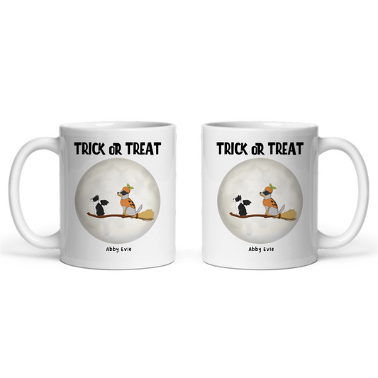 Süßes oder Saures Hunde Halloween Keramiktasse